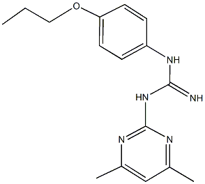 N-(4,6-dimethyl-2-pyrimidinyl)-N'-(4-propoxyphenyl)guanidine|