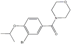 2-bromo-4-(4-morpholinylcarbonyl)phenyl isopropyl ether Structure