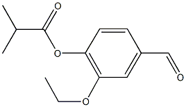 2-ethoxy-4-formylphenyl 2-methylpropanoate,,结构式