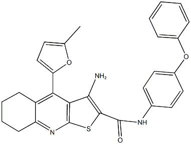  3-amino-4-(5-methyl-2-furyl)-N-(4-phenoxyphenyl)-5,6,7,8-tetrahydrothieno[2,3-b]quinoline-2-carboxamide