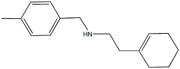 N-[2-(1-cyclohexen-1-yl)ethyl]-N-(4-methylbenzyl)amine,,结构式