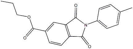 propyl 2-(4-methylphenyl)-1,3-dioxo-5-isoindolinecarboxylate