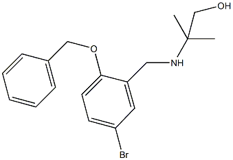 2-{[2-(benzyloxy)-5-bromobenzyl]amino}-2-methyl-1-propanol 结构式