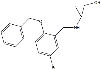 2-{[2-(benzyloxy)-5-bromobenzyl]amino}-2-methyl-1-propanol Structure