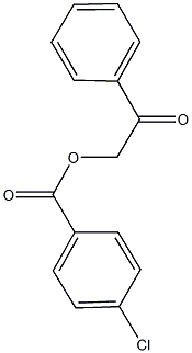 2-oxo-2-phenylethyl 4-chlorobenzoate 结构式