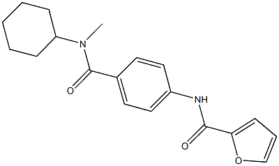 N-(4-{[cyclohexyl(methyl)amino]carbonyl}phenyl)-2-furamide|