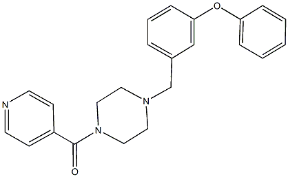 1-isonicotinoyl-4-(3-phenoxybenzyl)piperazine 结构式