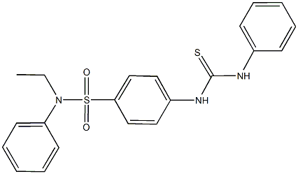 4-[(anilinocarbothioyl)amino]-N-ethyl-N-phenylbenzenesulfonamide|