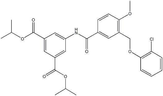  diisopropyl 5-({3-[(2-chlorophenoxy)methyl]-4-methoxybenzoyl}amino)isophthalate