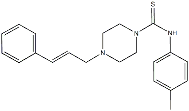 4-cinnamyl-N-(4-methylphenyl)-1-piperazinecarbothioamide|