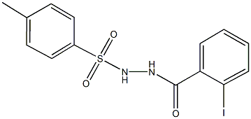 N'-(2-iodobenzoyl)-4-methylbenzenesulfonohydrazide Struktur