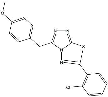 4-{[6-(2-chlorophenyl)[1,2,4]triazolo[3,4-b][1,3,4]thiadiazol-3-yl]methyl}phenyl methyl ether