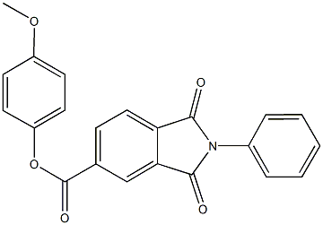 4-methoxyphenyl 1,3-dioxo-2-phenyl-5-isoindolinecarboxylate Structure