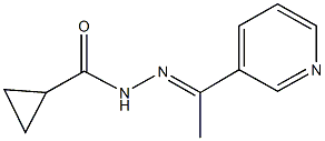 N'-(1-pyridin-3-ylethylidene)cyclopropanecarbohydrazide Structure