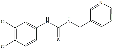 N-(3,4-dichlorophenyl)-N'-(3-pyridinylmethyl)thiourea Structure