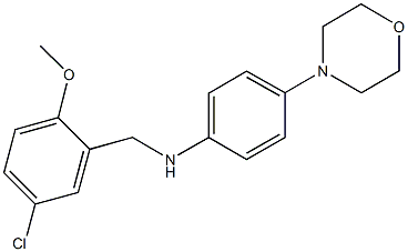 N-(5-chloro-2-methoxybenzyl)-N-[4-(4-morpholinyl)phenyl]amine Structure