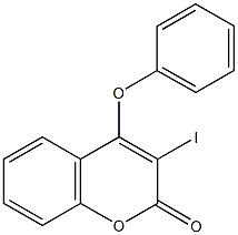 3-iodo-4-phenoxy-2H-chromen-2-one Struktur