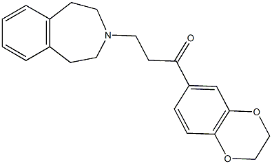 1-(2,3-dihydro-1,4-benzodioxin-6-yl)-3-(1,2,4,5-tetrahydro-3H-3-benzazepin-3-yl)-1-propanone