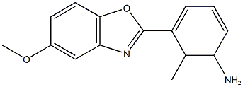 3-(5-methoxy-1,3-benzoxazol-2-yl)-2-methylaniline 化学構造式