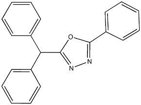 2-benzhydryl-5-phenyl-1,3,4-oxadiazole Structure