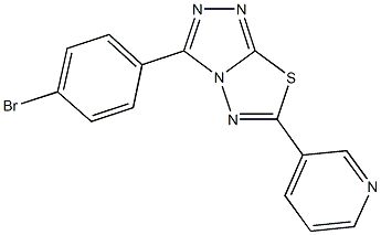 3-(4-bromophenyl)-6-(3-pyridinyl)[1,2,4]triazolo[3,4-b][1,3,4]thiadiazole Structure