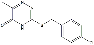  3-[(4-chlorobenzyl)sulfanyl]-6-methyl-1,2,4-triazin-5(4H)-one