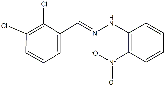 2,3-dichlorobenzaldehyde {2-nitrophenyl}hydrazone Struktur