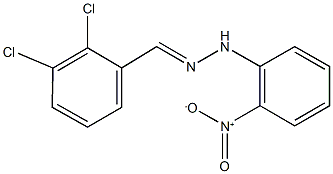 2,3-dichlorobenzaldehyde {2-nitrophenyl}hydrazone 化学構造式