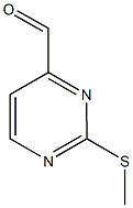 2-(methylsulfanyl)-4-pyrimidinecarbaldehyde Structure