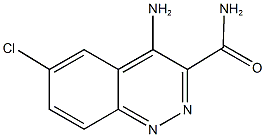 4-amino-6-chloro-3-cinnolinecarboxamide Structure