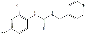 N-(2,4-dichlorophenyl)-N'-(4-pyridinylmethyl)thiourea Structure