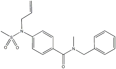 4-[allyl(methylsulfonyl)amino]-N-benzyl-N-methylbenzamide Struktur