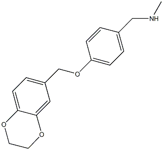  N-[4-(2,3-dihydro-1,4-benzodioxin-6-ylmethoxy)benzyl]-N-methylamine