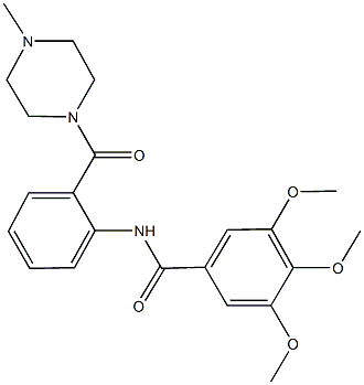 3,4,5-trimethoxy-N-{2-[(4-methyl-1-piperazinyl)carbonyl]phenyl}benzamide