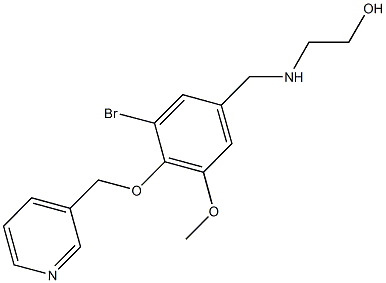 2-{[3-bromo-5-methoxy-4-(3-pyridinylmethoxy)benzyl]amino}ethanol