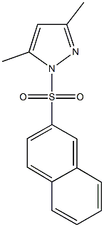 3,5-dimethyl-1-(2-naphthylsulfonyl)-1H-pyrazole Structure