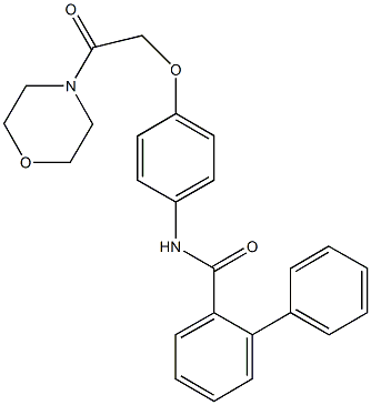  N-{4-[2-(4-morpholinyl)-2-oxoethoxy]phenyl}[1,1'-biphenyl]-2-carboxamide