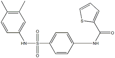 N-{4-[(3,4-dimethylanilino)sulfonyl]phenyl}-2-thiophenecarboxamide