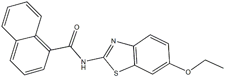 N-(6-ethoxy-1,3-benzothiazol-2-yl)-1-naphthamide Structure