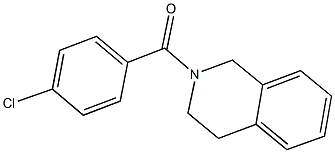 2-(4-chlorobenzoyl)-1,2,3,4-tetrahydroisoquinoline,,结构式