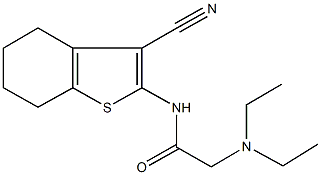  N-(3-cyano-4,5,6,7-tetrahydro-1-benzothien-2-yl)-2-(diethylamino)acetamide