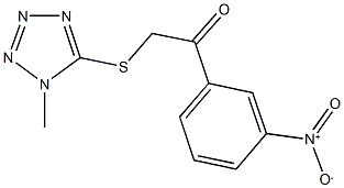 1-{3-nitrophenyl}-2-[(1-methyl-1H-tetraazol-5-yl)sulfanyl]ethanone Structure