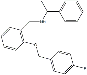 N-{2-[(4-fluorobenzyl)oxy]benzyl}-N-(1-phenylethyl)amine Struktur