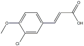 3-(3-chloro-4-methoxyphenyl)acrylic acid Structure