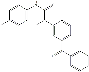 2-(3-benzoylphenyl)-N-(4-methylphenyl)propanamide