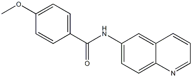 4-methoxy-N-(6-quinolinyl)benzamide Struktur