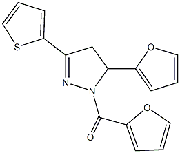 1-(2-furoyl)-5-(2-furyl)-3-(2-thienyl)-4,5-dihydro-1H-pyrazole