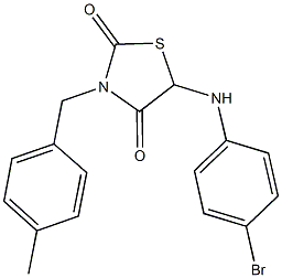 5-(4-bromoanilino)-3-(4-methylbenzyl)-1,3-thiazolidine-2,4-dione