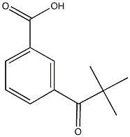 3-(2,2-dimethylpropanoyl)benzoic acid Struktur