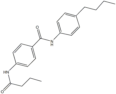 N-(4-butylphenyl)-4-(butyrylamino)benzamide Structure